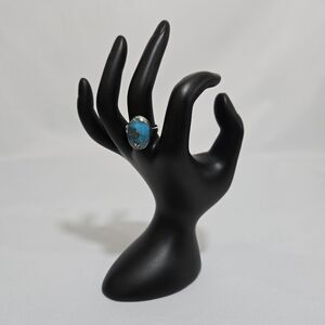Natural Persian Turquoise 925 Sterling Silver Ring  #1006